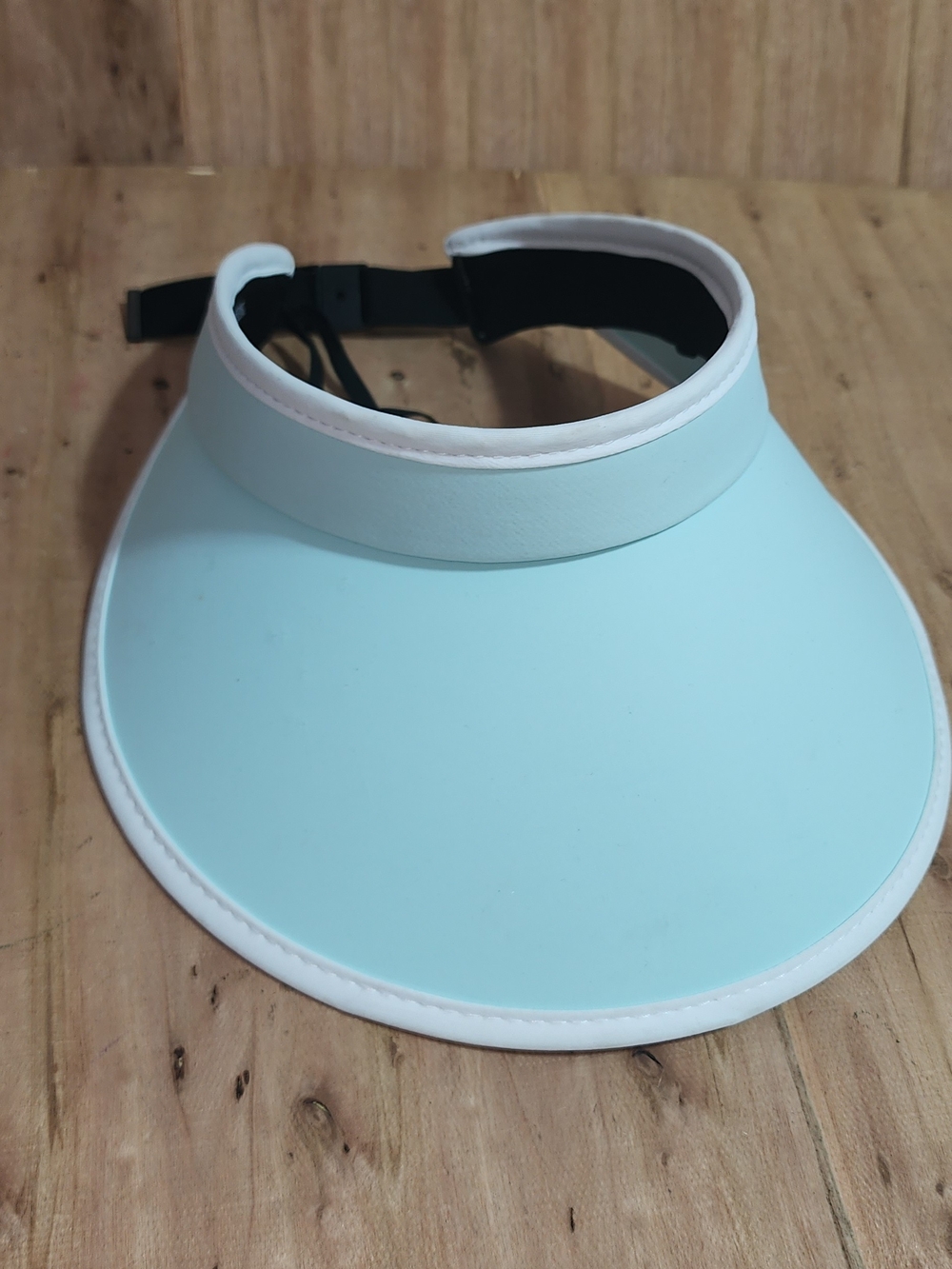 Women’s Light Blue Sun Visor — Adjustable Beach Visor